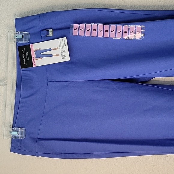 Rafaella comfort capri, pull-on Capri, high stretch, Amparo Blue, Sz 6, NWT - Picture 5 of 9